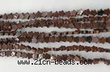 CRG32 15.5 inches 6mm flat star mahogany obsidian beads wholesale