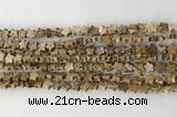 CRG33 15.5 inches 6mm flat star picture jasper beads wholesale