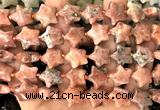 CRG72 15 inches 16mm star plum blossom jade beads wholesale