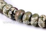 CRH10 different sizes roundel natural rhyolite beads Wholesale