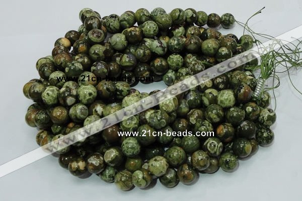 CRH100 15.5 inches 14mm round rhyolite beads wholesale