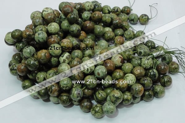 CRH101 15.5 inches 16mm round rhyolite beads wholesale