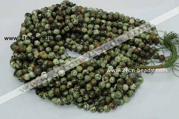 CRH111 15.5 inches 10mm round rhyolite beads wholesale