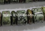 CRH115 15.5 inches 6*18mm & 12*18mm rondelle rhyolite gemstone beads