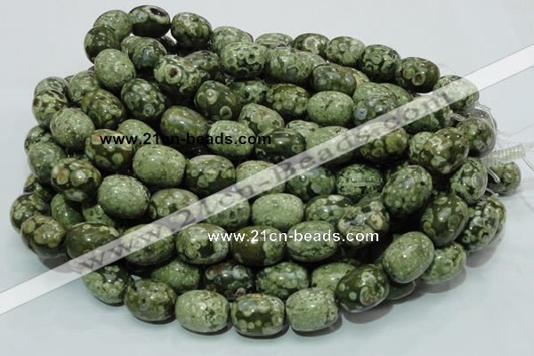 CRH16 15.5 inches 16*20mm egg-shaped rhyolite beads wholesale