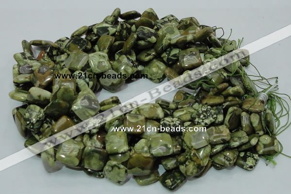 CRH21 15.5 inches 15*15mm rhombic rhyolite beads wholesale