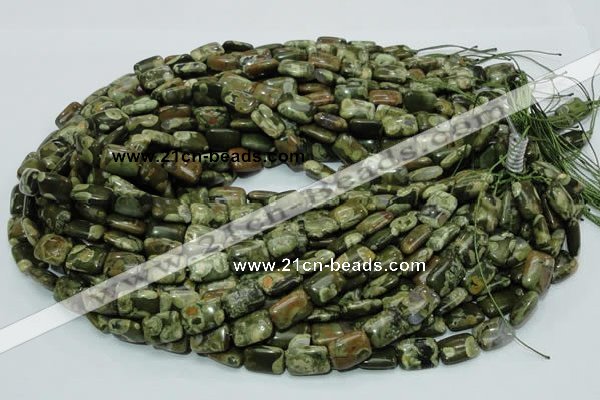 CRH24 15.5 inches 10*14mm rectangle rhyolite beads wholesale