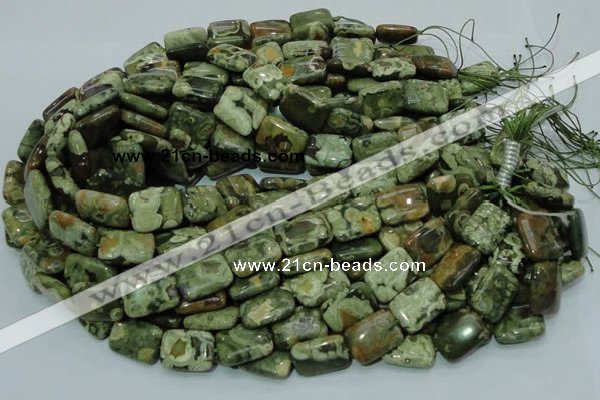 CRH26 15.5 inches 14*20mm rectangle rhyolite beads wholesale