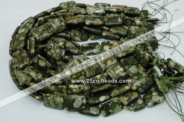 CRH27 15.5 inches 18*24mm rectangle rhyolite beads wholesale