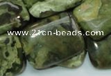 CRH28 15.5 inches 22*30mm rectangle rhyolite beads wholesale