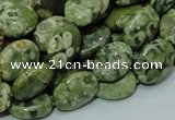 CRH43 15.5 inches 10*14mm oval rhyolite beads wholesale