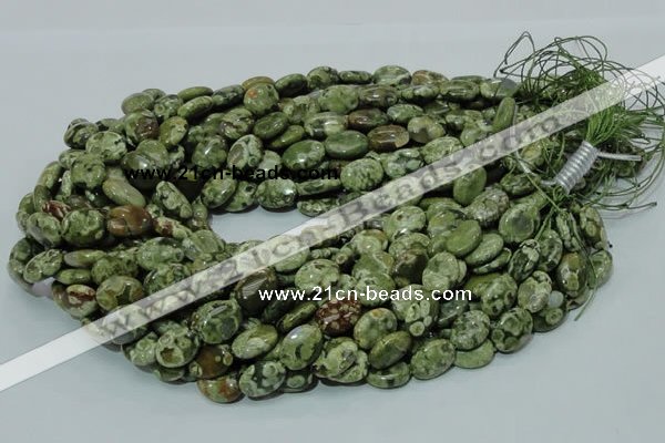 CRH43 15.5 inches 10*14mm oval rhyolite beads wholesale