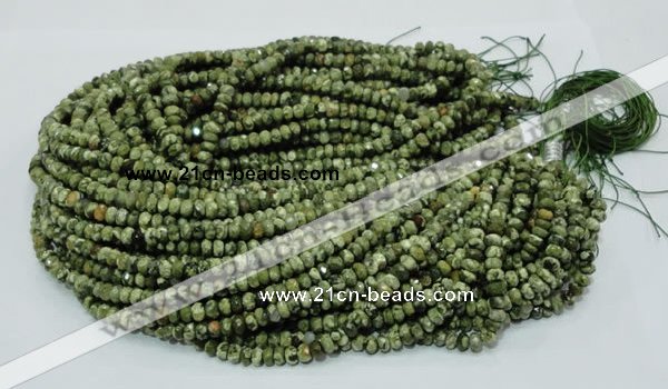 CRH51 15.5 inches 4*6mm faceted rondelle rhyolite beads wholesale