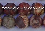 CRH515 15.5 inches 14mm round matte rhyolite gemstone beads