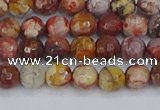 CRH519 15.5 inches 6mm faceted round rhyolite gemstone beads