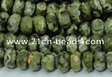 CRH53 15.5 inches 6*10mm faceted rondelle rhyolite beads wholesale