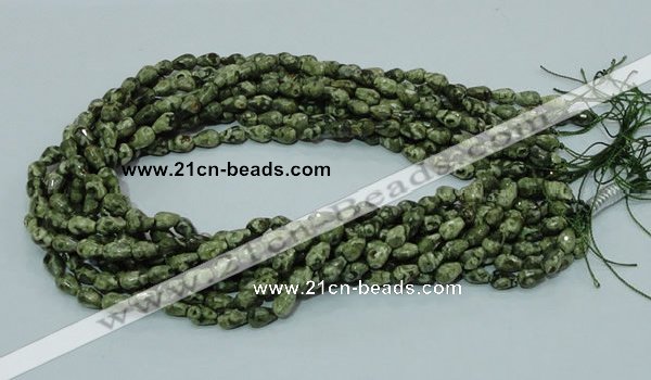 CRH62 15.5 inches 6*8mm faceted teardrop rhyolite beads wholesale