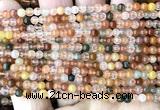 CRH620 15 inches 4mm round red rabbit hair quartz beads wholesale