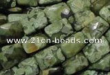 CRH79 15.5 inches 13*18mm faceted rectangle rhyolite beads wholesale