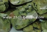 CRH82 15.5 inches 22*30mm faceted rectangle rhyolite beads wholesale