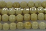 CRI201 15.5 inches 6mm round riverstone beads wholesale