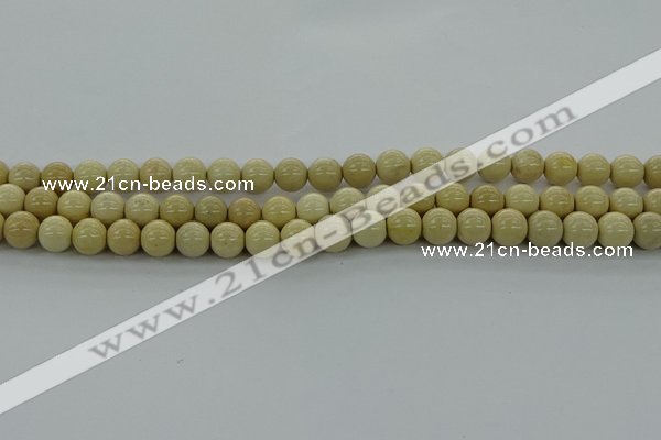 CRI202 15.5 inches 8mm round riverstone beads wholesale