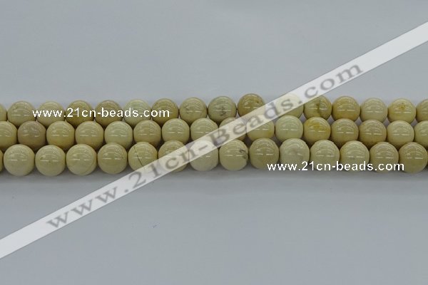 CRI204 15.5 inches 12mm round riverstone beads wholesale