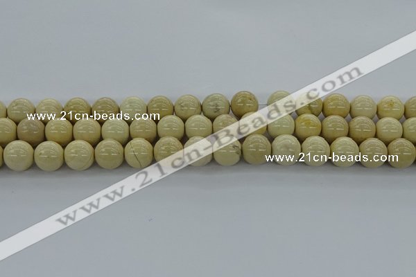 CRI205 15.5 inches 14mm round riverstone beads wholesale