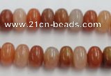 CRJ204 15 inches 7*12mm rondelle natural red jade beads