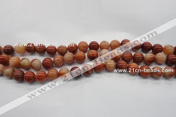 CRJ501 15.5 inches 6mm round red jade gemstone beads