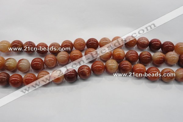 CRJ502 15.5 inches 8mm round red jade gemstone beads