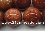 CRJ507 15.5 inches 18mm round red jade gemstone beads