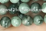 CRM201 15.5 inches 6mm round green mud jasper beads wholesale