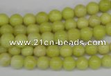 CRO02 15.5 inches 6mm round lemon jade gemstone beads wholesale