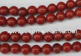 CRO06 15.5 inches 6mm round red jasper beads wholesale