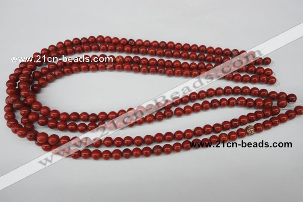 CRO06 15.5 inches 6mm round red jasper beads wholesale