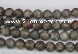 CRO07 15.5 inches 6mm round Chinese leopard skin jasper beads