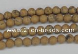 CRO08 15.5 inches 6mm round Chinese picture jasper beads wholesale