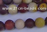 CRO1003 15.5 inches 10mm round matte mookaite gemstone beads