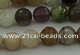 CRO1043 15.5 inches 10mm faceted round mixed gemstone beads