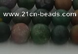 CRO1083 15.5 inches 10mm round matte Indian agate beads wholesale