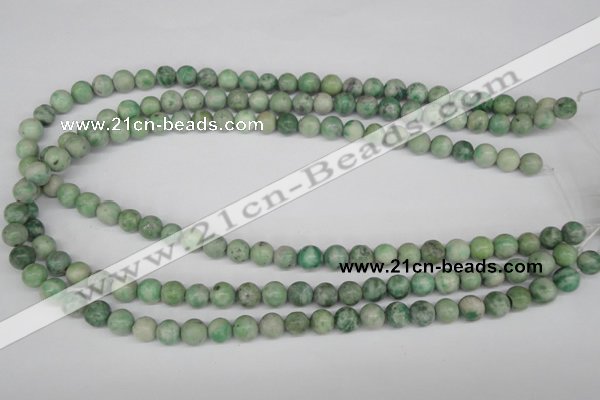 CRO109 15.5 inches 8mm round Qinghai jade beads wholesale