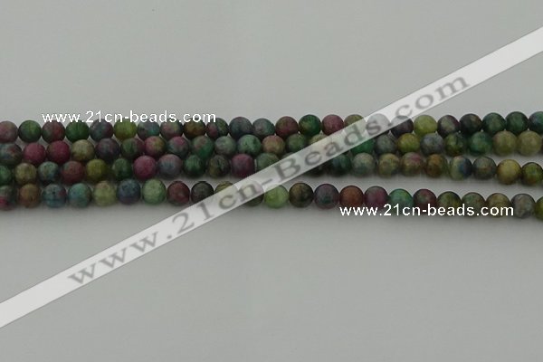 CRO1110 15.5 inches 4mm round ruby apatrite beads wholesale
