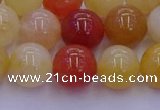 CRO1164 15.5 inches 12mm round golden silk jade beads wholesale