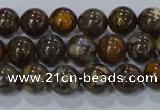 CRO1171 15.5 inches 6mm round fire lace opal gemstone beads