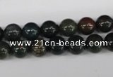 CRO141 15.5 inches 8mm round bloodstone beads wholesale