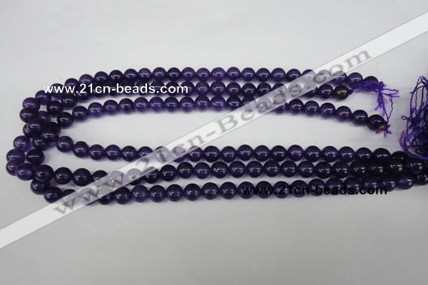 CRO148 15.5 inches 8mm round dyed amethyst beads wholesale