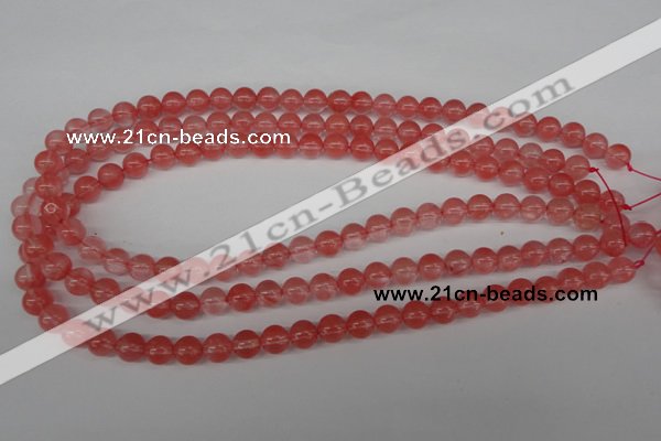 CRO157 15.5 inches 8mm round cherry quartz beads wholesale