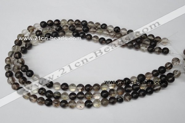 CRO160 15.5 inches 8mm round watermelon black beads wholesale