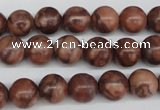 CRO185 15.5 inches 10mm round red picasso jasper beads wholesale